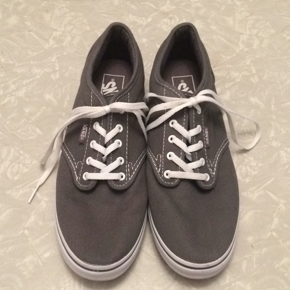 Gray Vans Low Skate Shoe